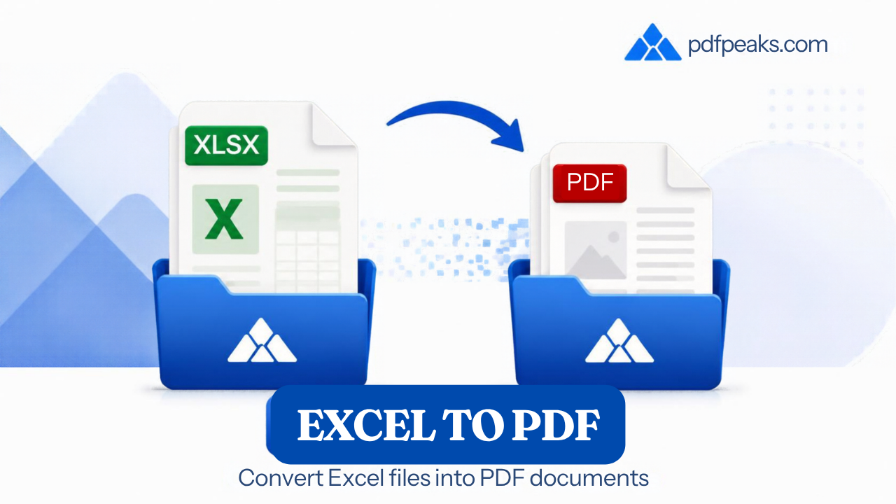 Excel to PDF Converter – Free XLS & XLSX to PDF | PdfPeaks